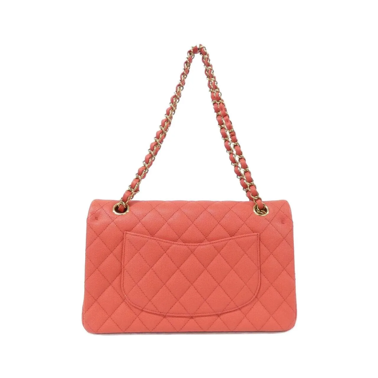 CHANEL Matelasse 1112 Shoulder Grained Calfskin Pink Grained Calfskin Rank A - Thumbnail 2