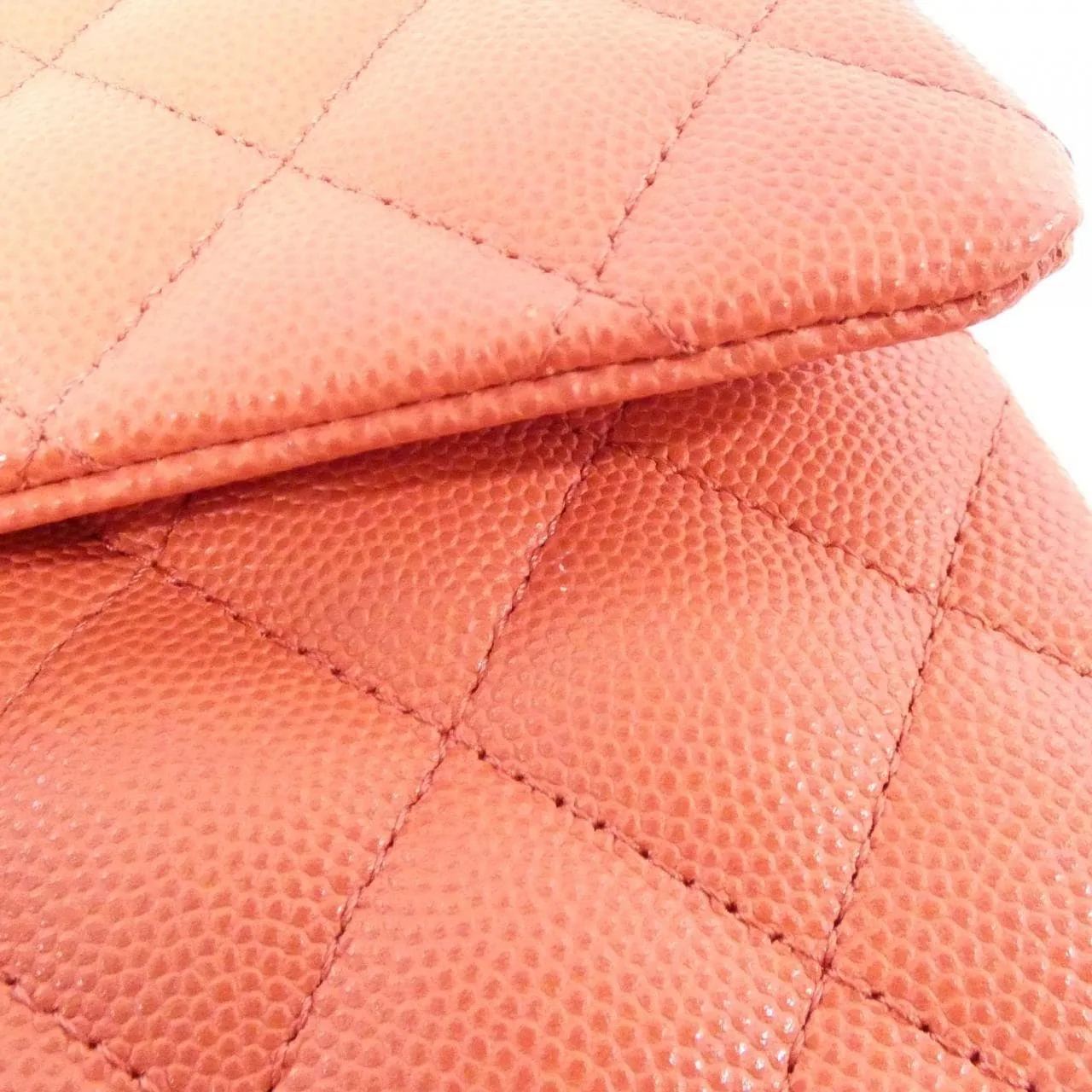 CHANEL Matelasse 1112 Shoulder Grained Calfskin Pink Grained Calfskin Rank A - Thumbnail 4