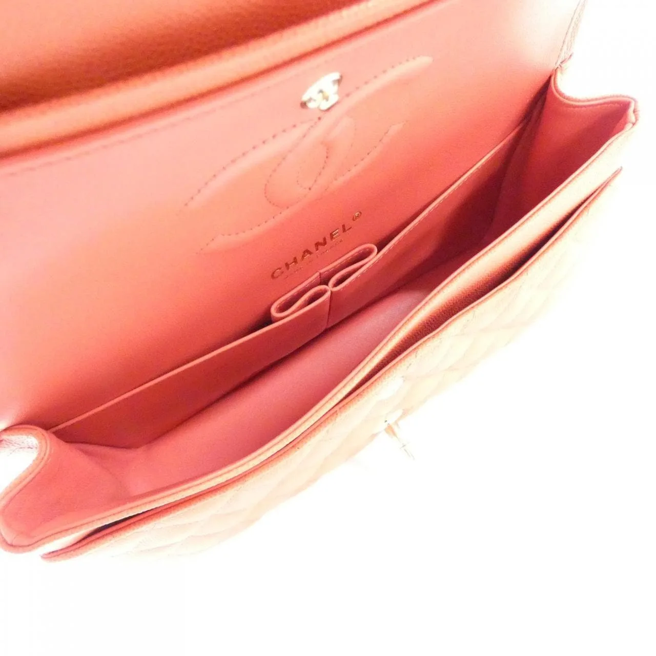 CHANEL Matelasse 1112 Shoulder Grained Calfskin Pink Grained Calfskin Rank A - Thumbnail 6