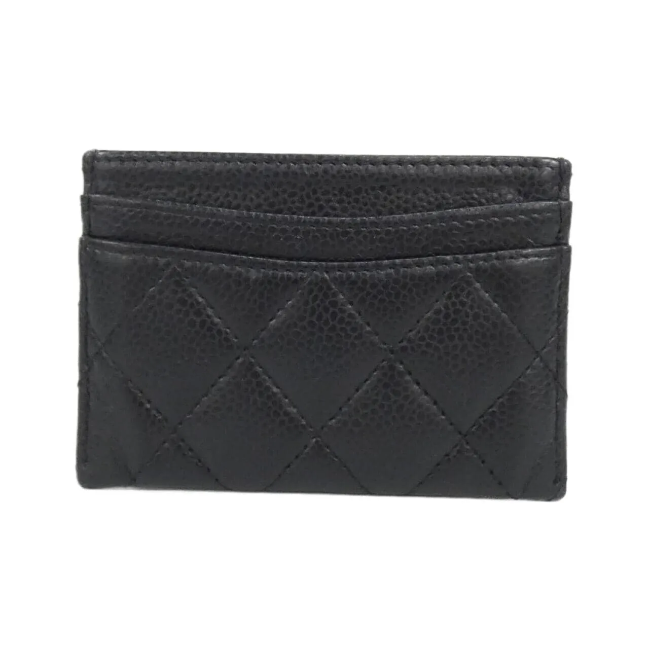 CHANEL Timeless Classic AP0213 Card Case Grained Calfskin Black Grained Calfskin Rank B - Thumbnail 2