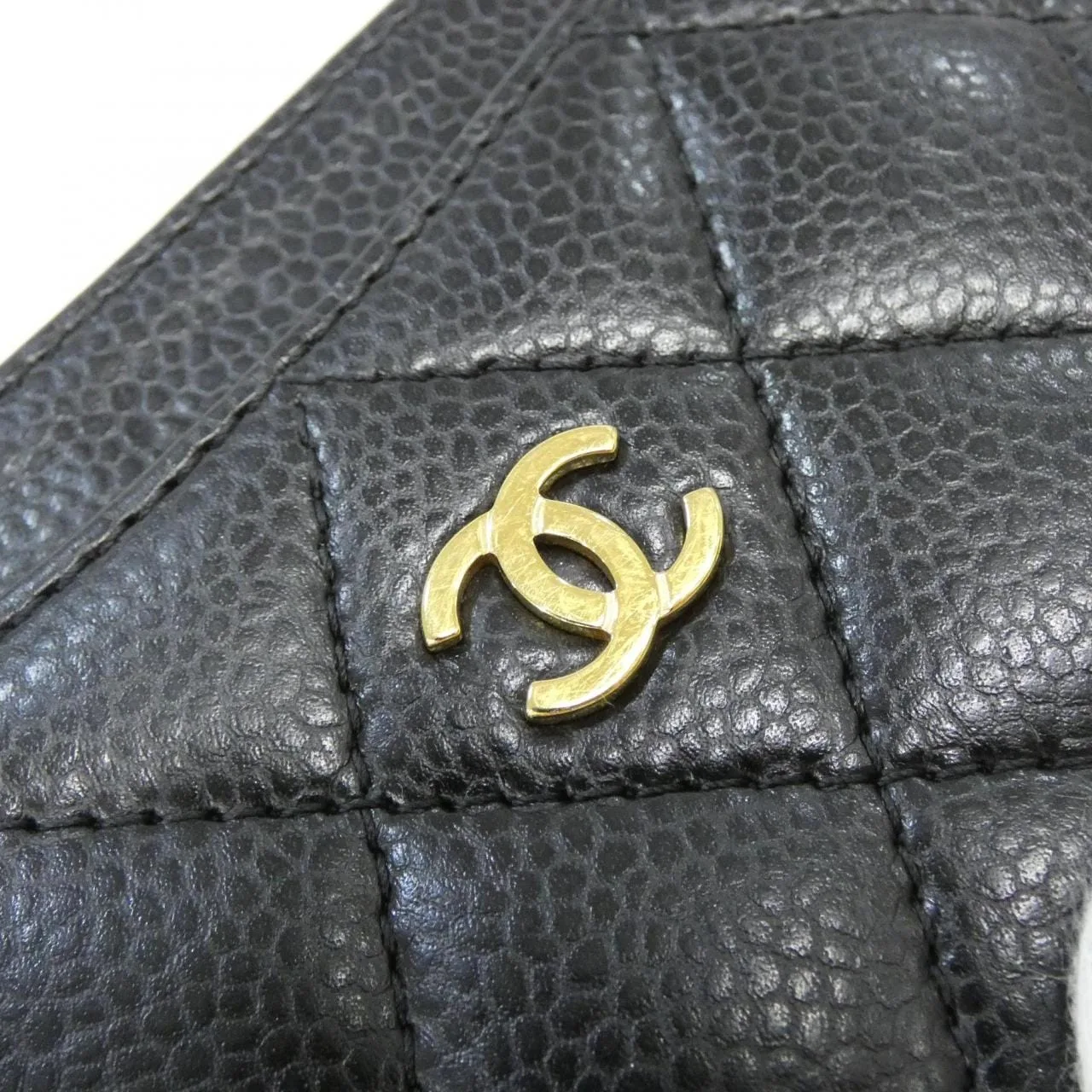 CHANEL Timeless Classic AP0213 Card Case Grained Calfskin Black Grained Calfskin Rank B - Thumbnail 3