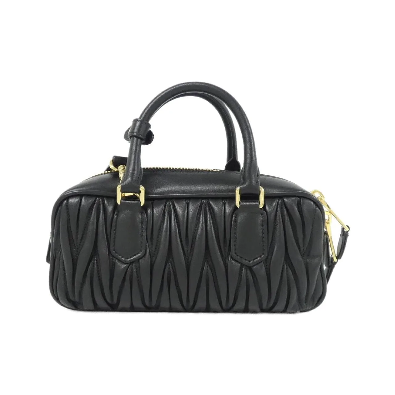 MIU MIU 5BB142 Handbag Black Rank A - Thumbnail 2