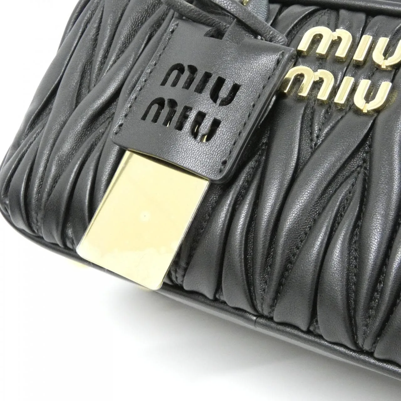 MIU MIU 5BB142 Handbag Black Rank A - Thumbnail 4