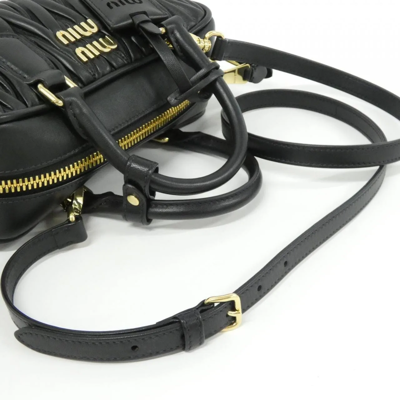 MIU MIU 5BB142 Handbag Black Rank A - Thumbnail 9