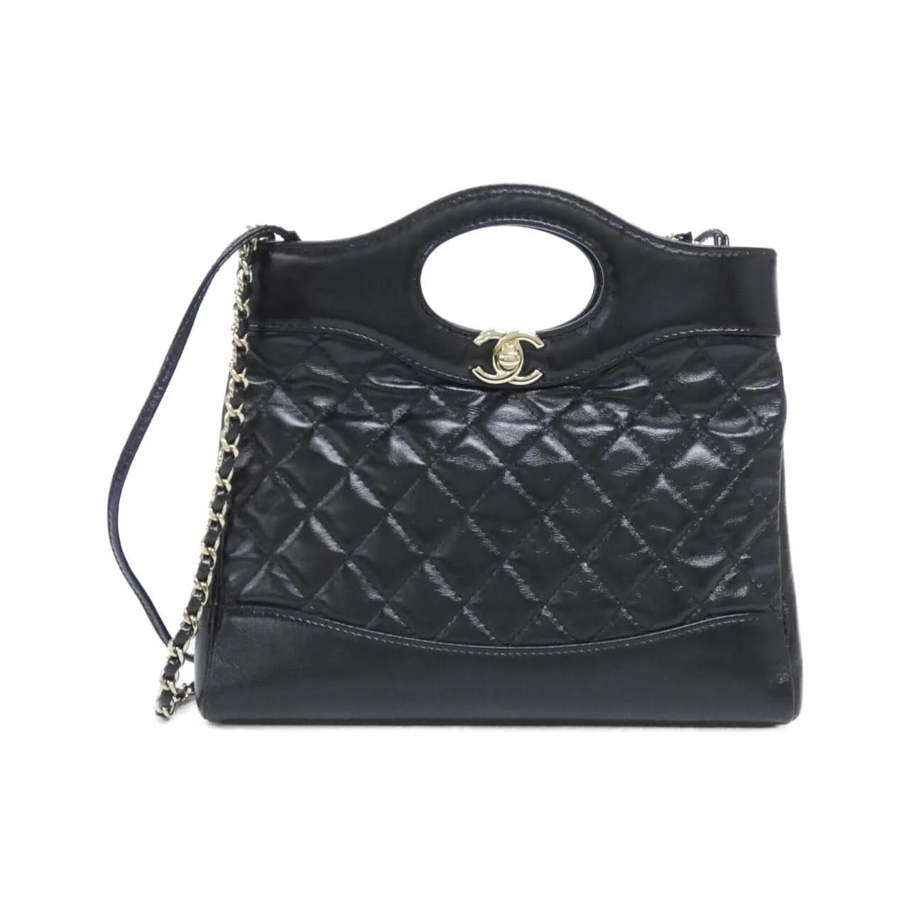 CHANEL AS4133 Handbag Lambskin Black