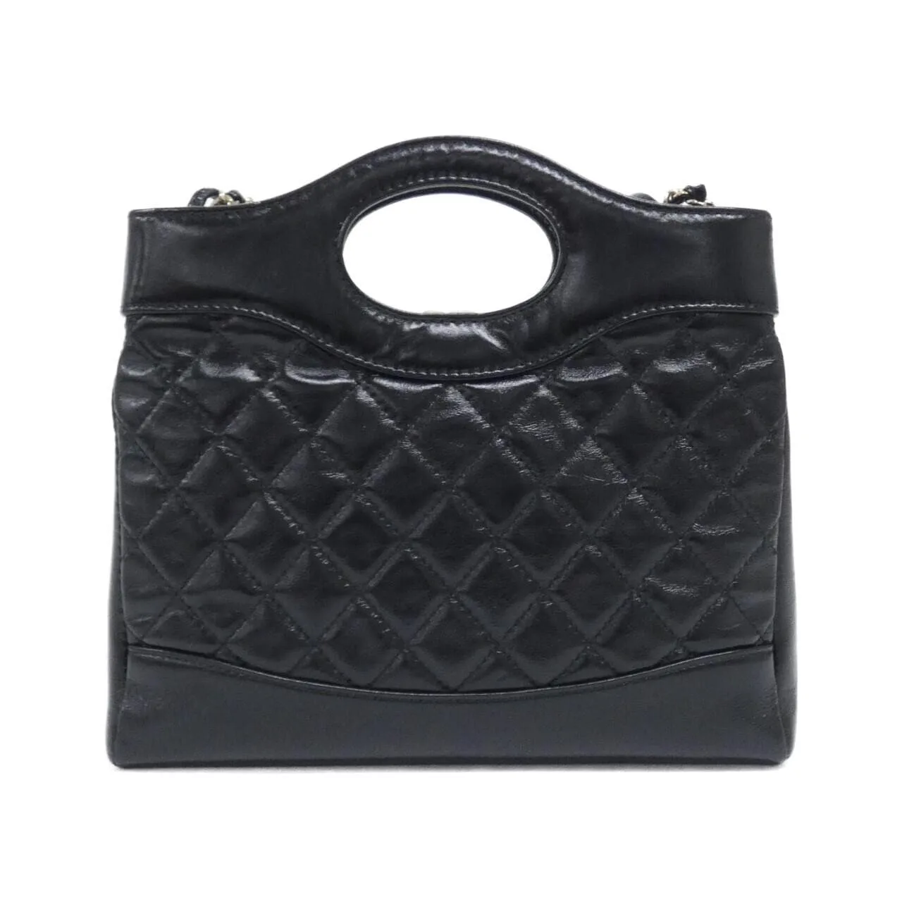 CHANEL AS4133 Handbag Lambskin Black Lambskin Rank A - Thumbnail 2
