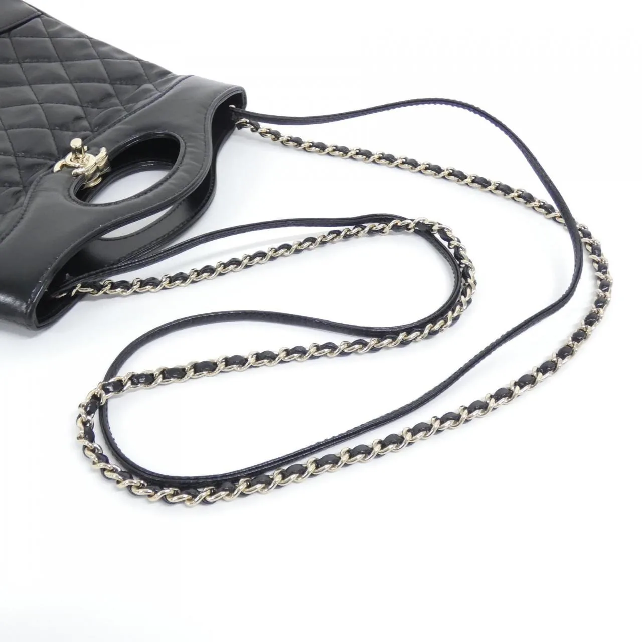 CHANEL AS4133 Handbag Lambskin Black Lambskin Rank A - Thumbnail 6