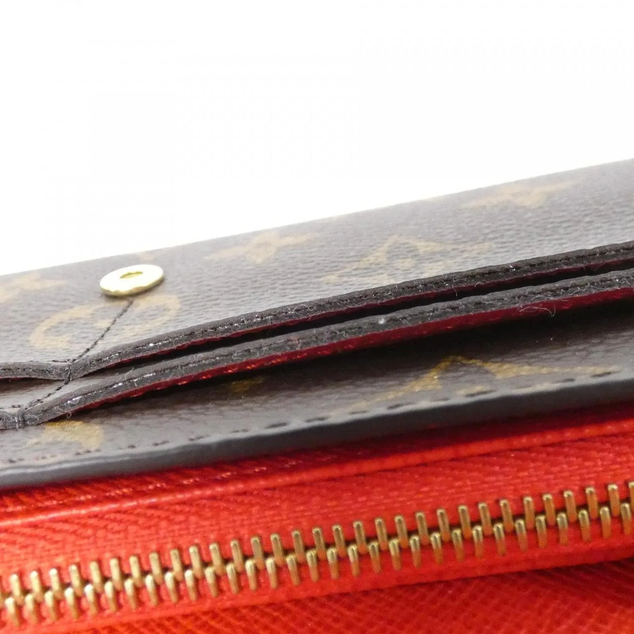 LOUIS VUITTON M62236 Wallet Monogram 黑色 Monogram 中古品A - 縮圖 7