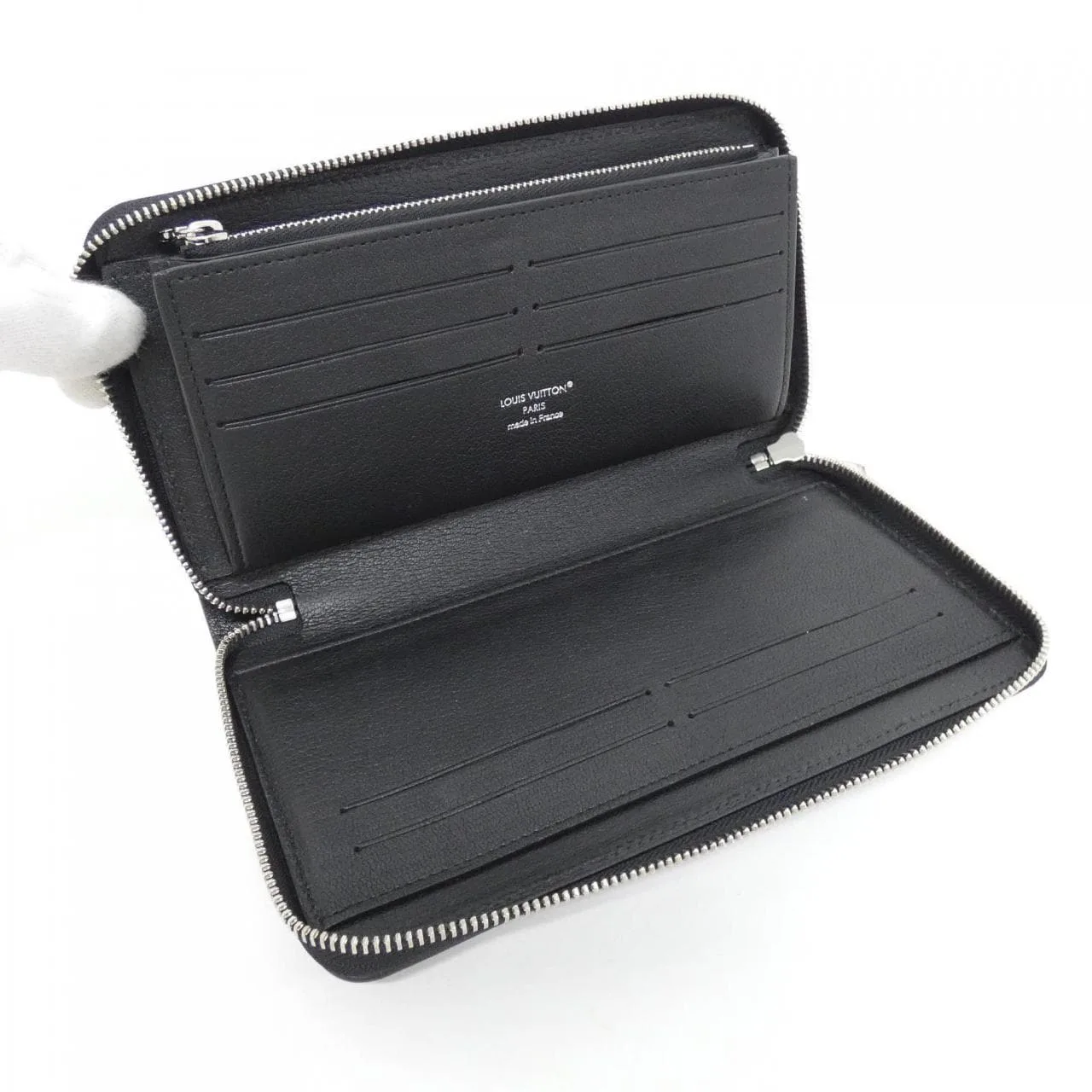 LOUIS VUITTON N81841 Wallet Monogram 黑色 Monogram 中古品A - 縮圖 6