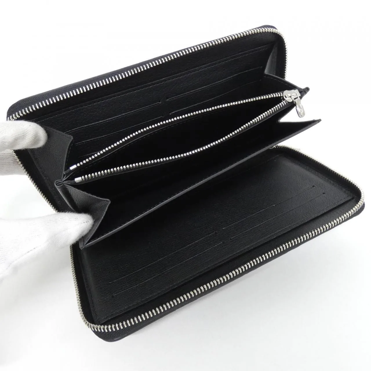 LOUIS VUITTON N81841 Wallet Monogram 黑色 Monogram 中古品A - 縮圖 8