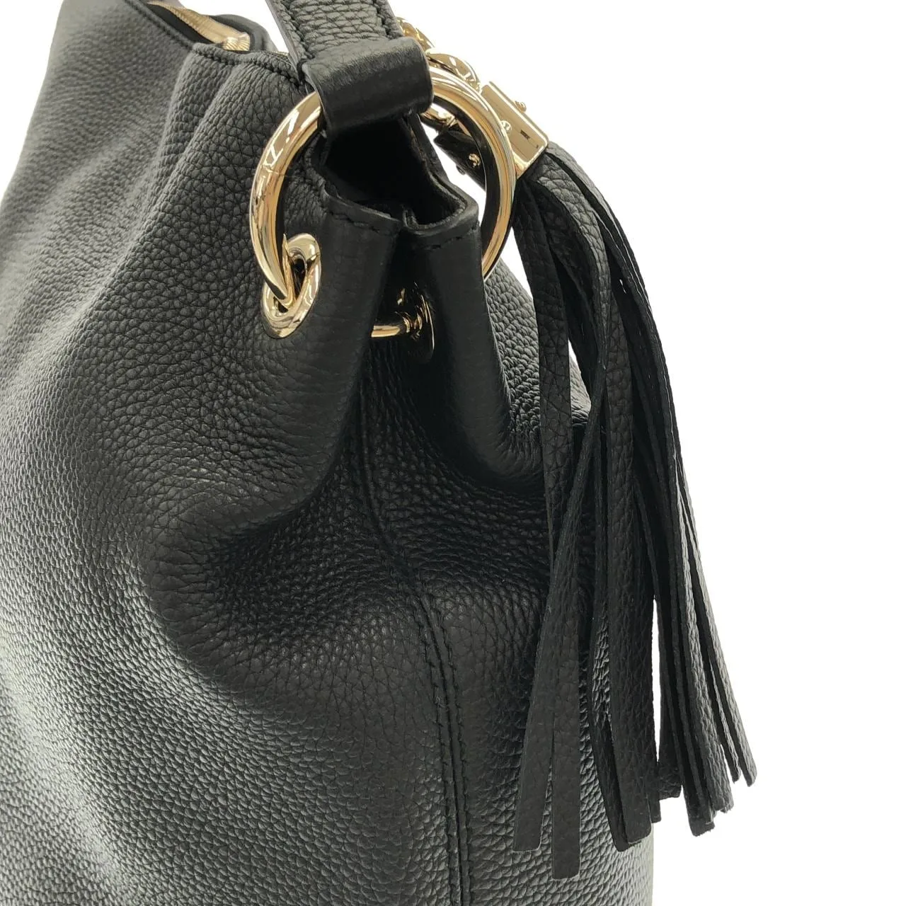 GUCCI 408825 A7M0G Shoulder Leather 黑色 皮革 中古品A - 縮圖 4