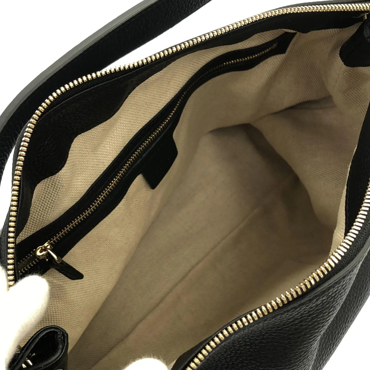 GUCCI 408825 A7M0G Shoulder Leather 黑色 皮革 中古品A - 縮圖 6