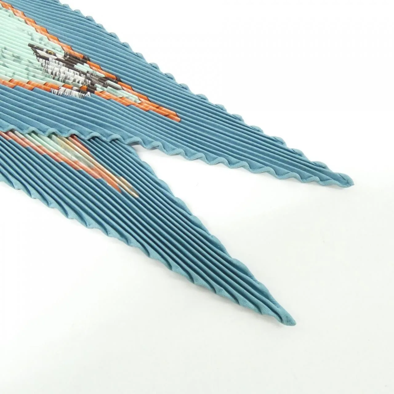 HERMES Scarf Blue Rank A - Thumbnail 2