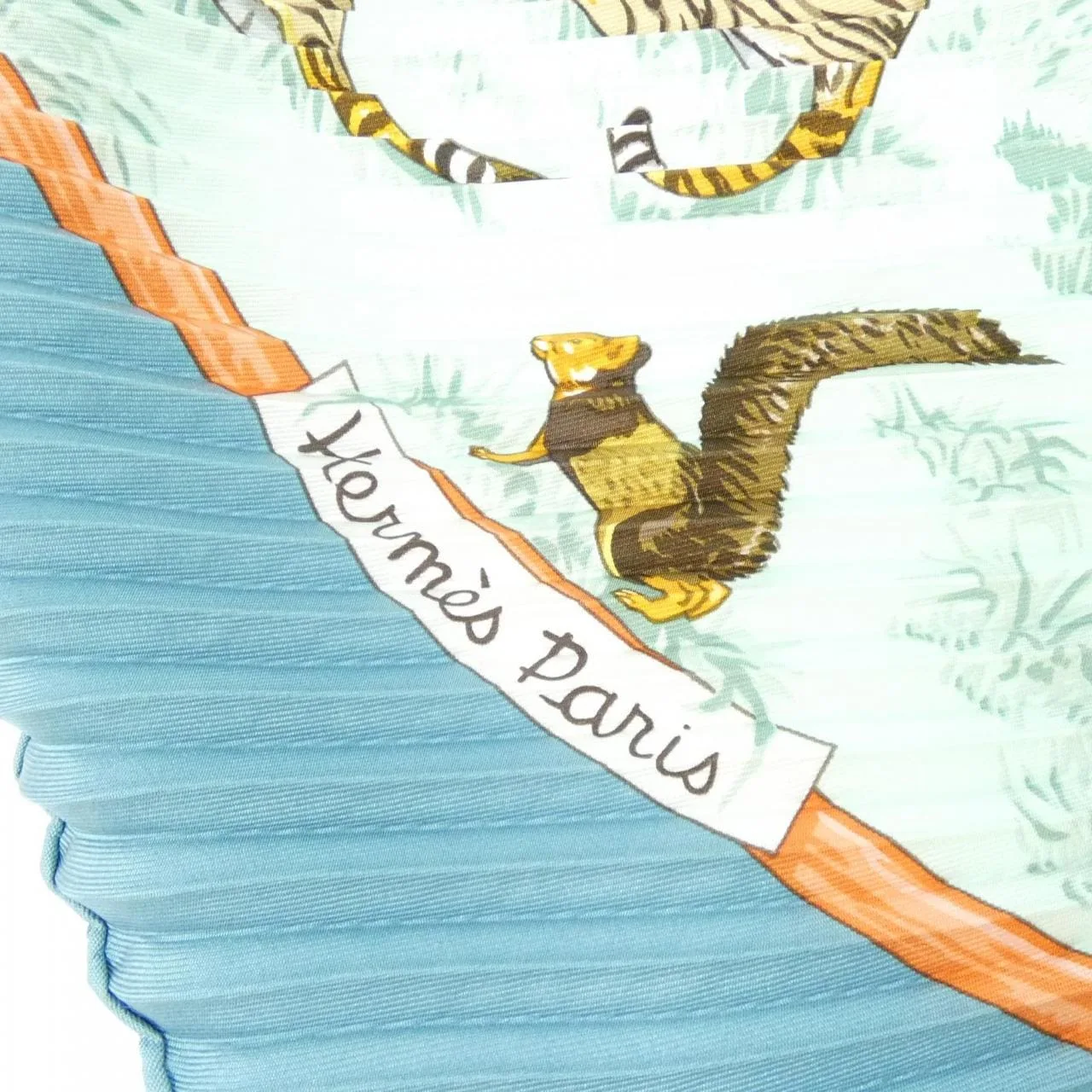 HERMES Scarf Blue Rank A - Thumbnail 5