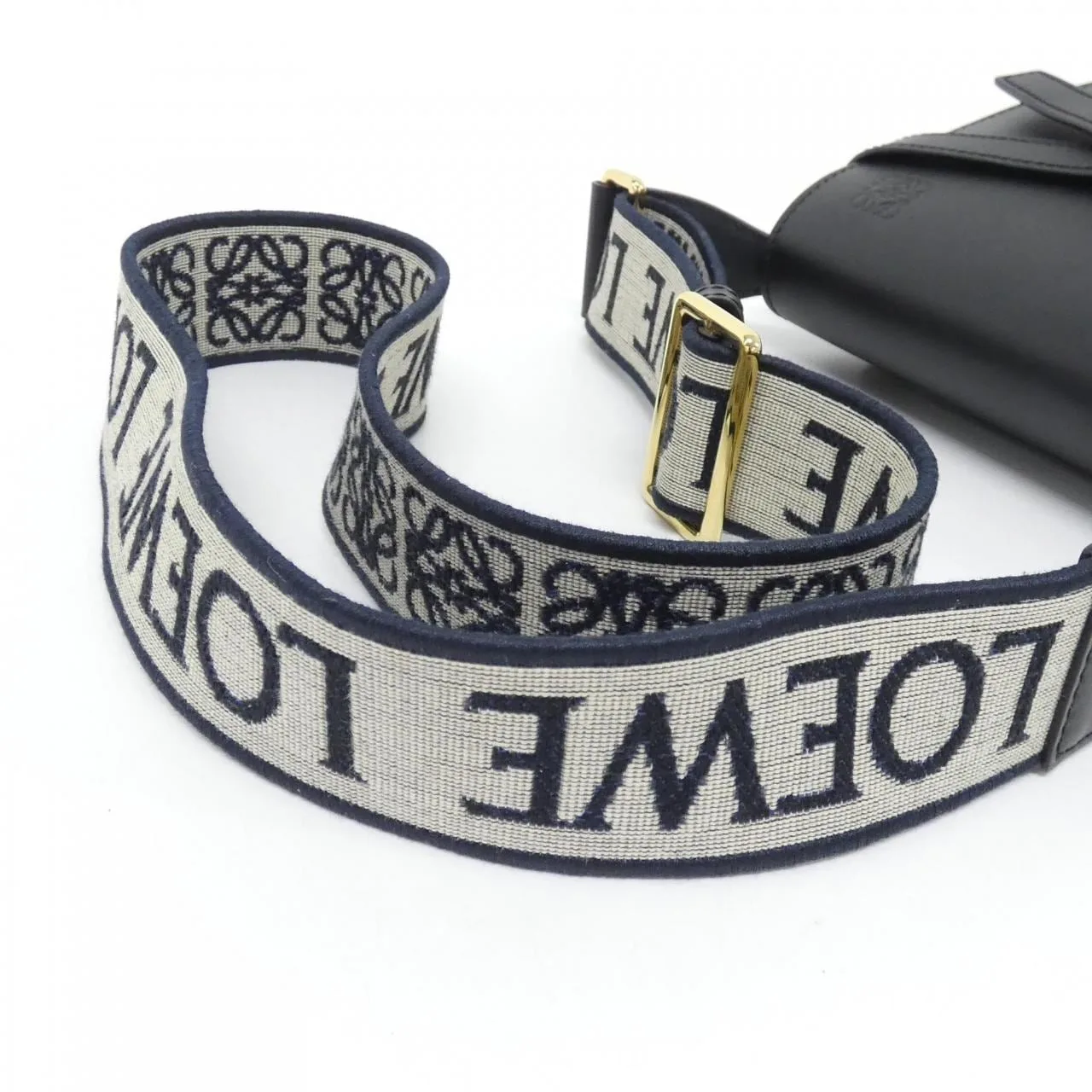 LOEWE Gate A650N46X13 Shoulder 黑色 中古品A - 縮圖 6