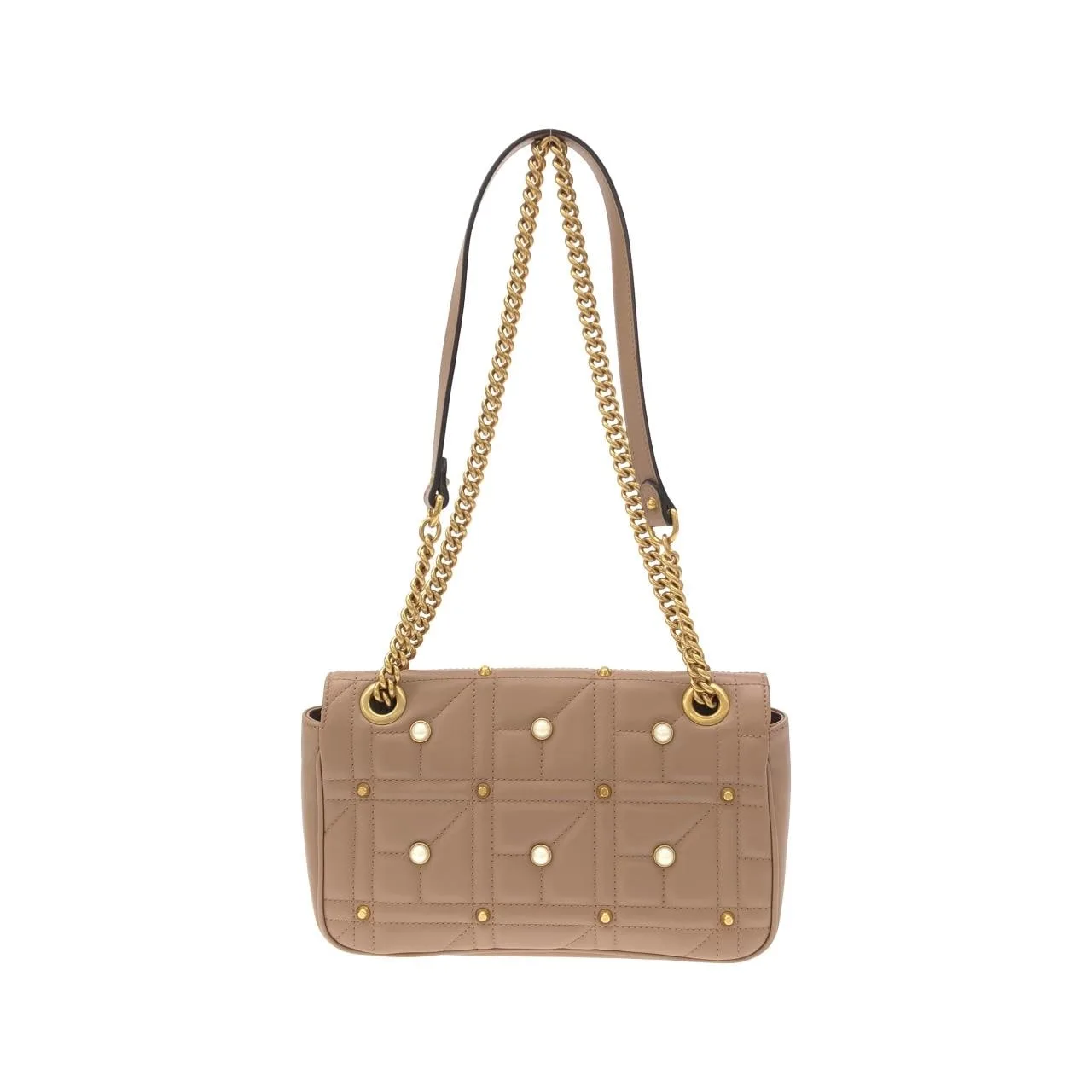 GUCCI Marmont 443497 DRWWT Shoulder Leather Gold Leather Rank A - Thumbnail 2