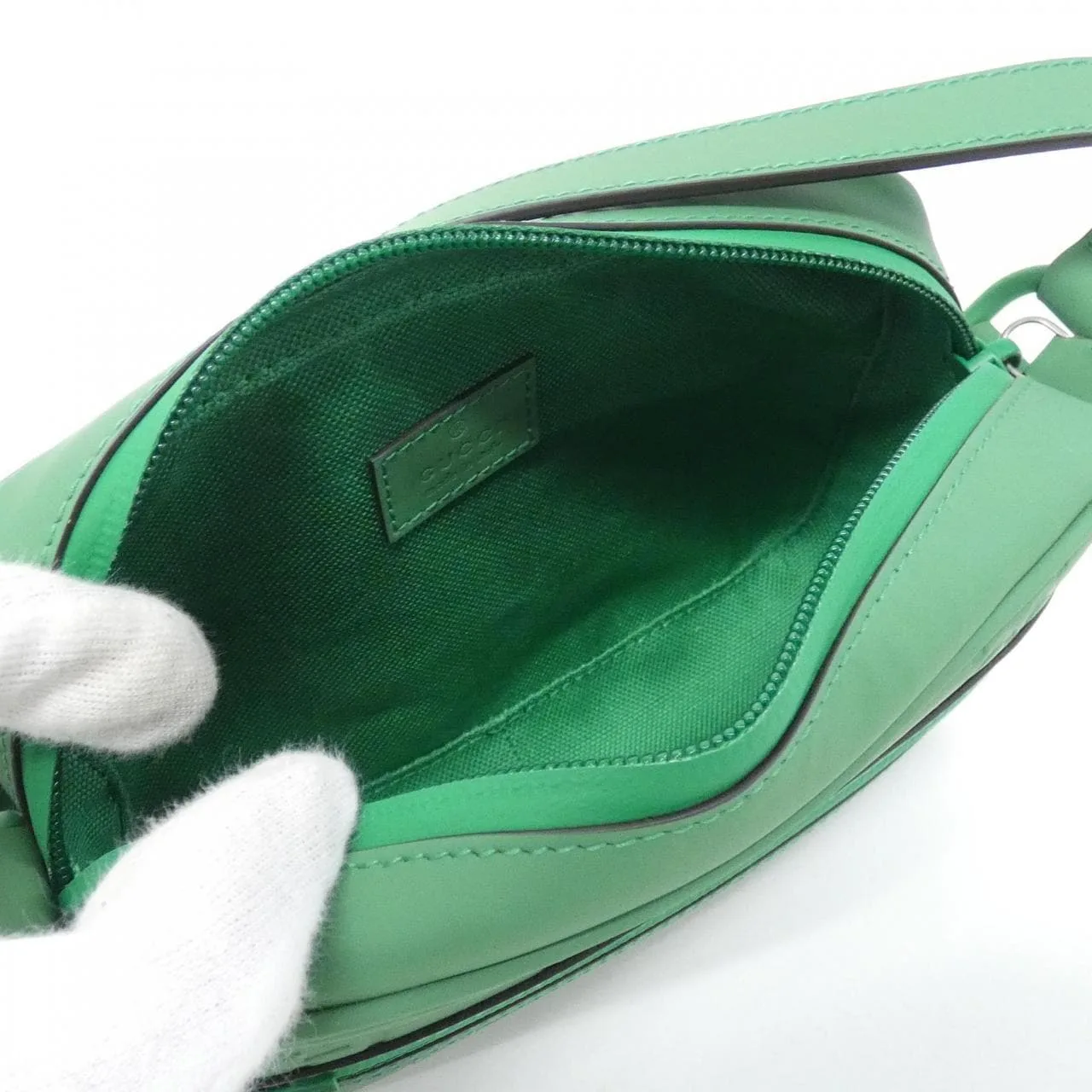 GUCCI 771321 AAC0G Shoulder Leather Black Leather Rank A - Thumbnail 5