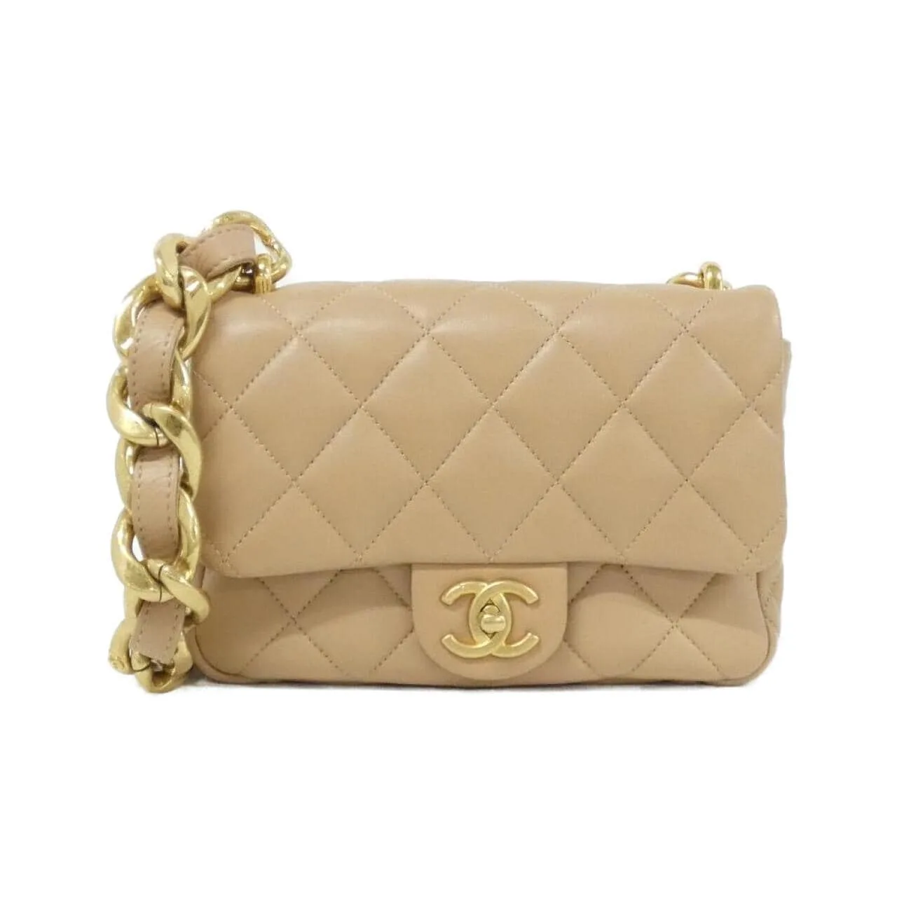 CHANEL Chanel 22 AS3214 Shoulder Lambskin Beige