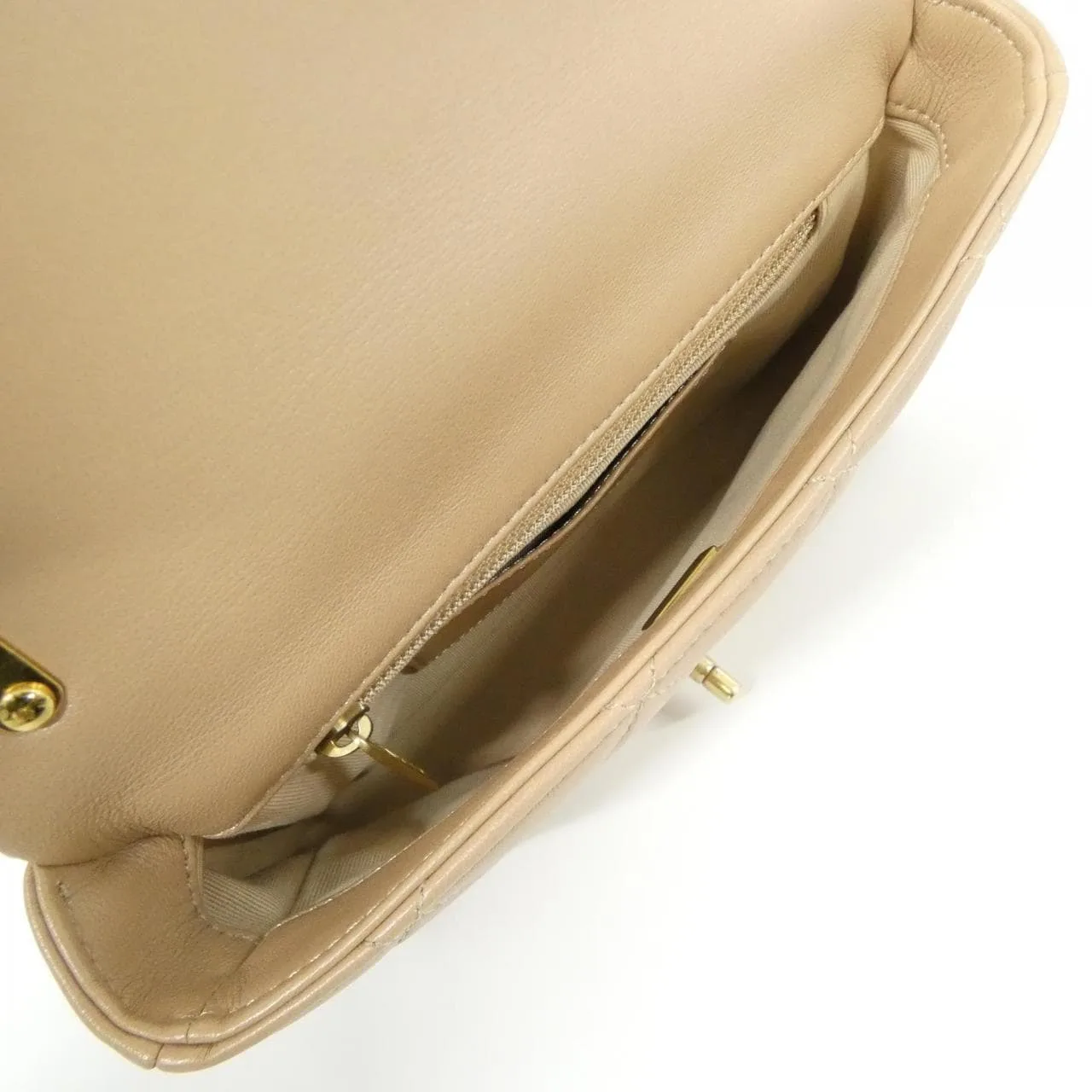 CHANEL Chanel 22 AS3214 Shoulder Lambskin Beige Lambskin Rank A - Thumbnail 9