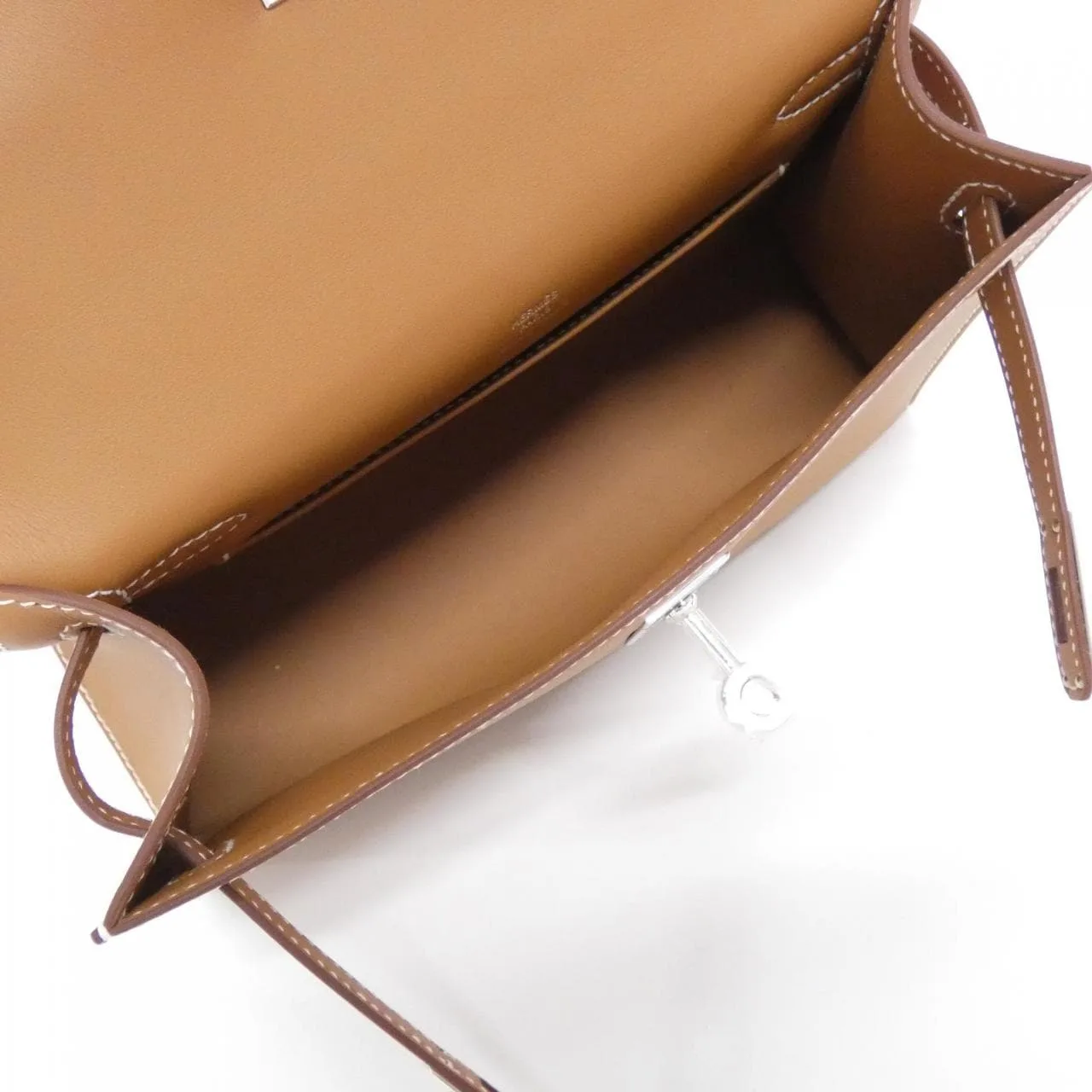 HERMES Kelly 049417CK Handbag Swift Gold Swift Leather Unused - Thumbnail 5