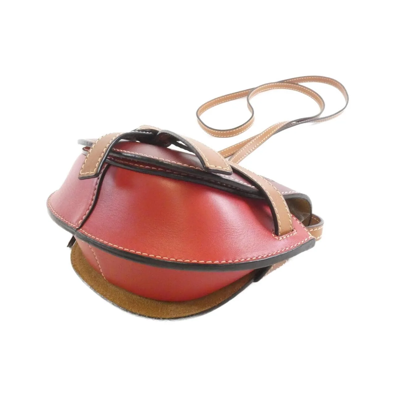 LOEWE Gate 321 54 U62 Shoulder 酒紅色 中古品A - 縮圖 3