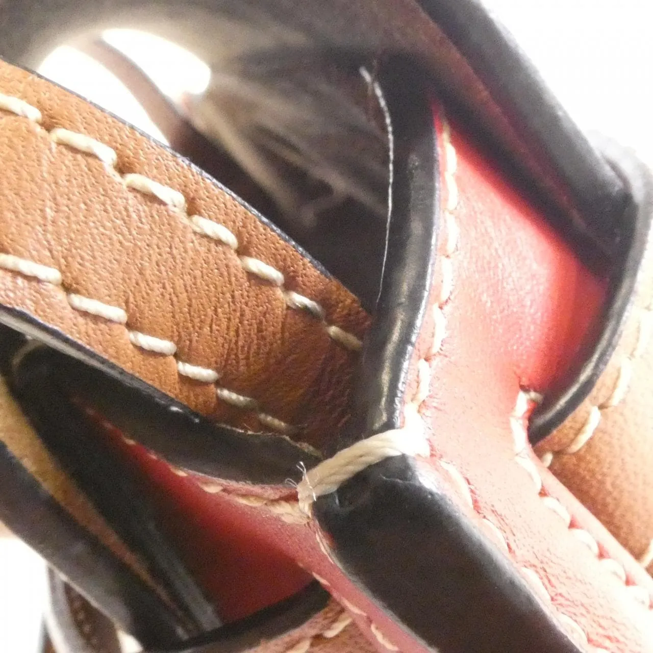 LOEWE Gate 321 54 U62 Shoulder 酒紅色 中古品A - 縮圖 6