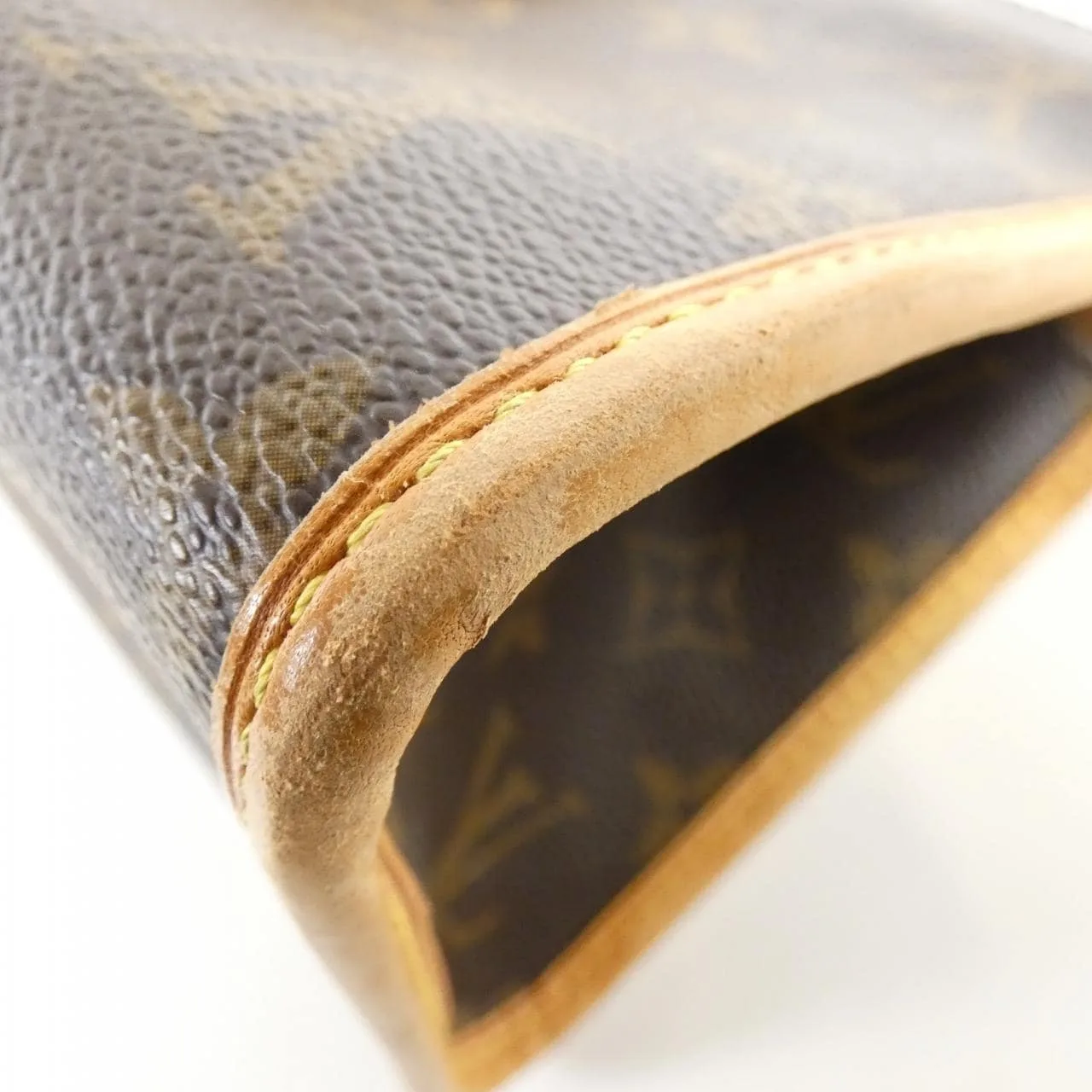 LOUIS VUITTON M40009 Handbag Monogram 黑色 Monogram 中古品B - 縮圖 2