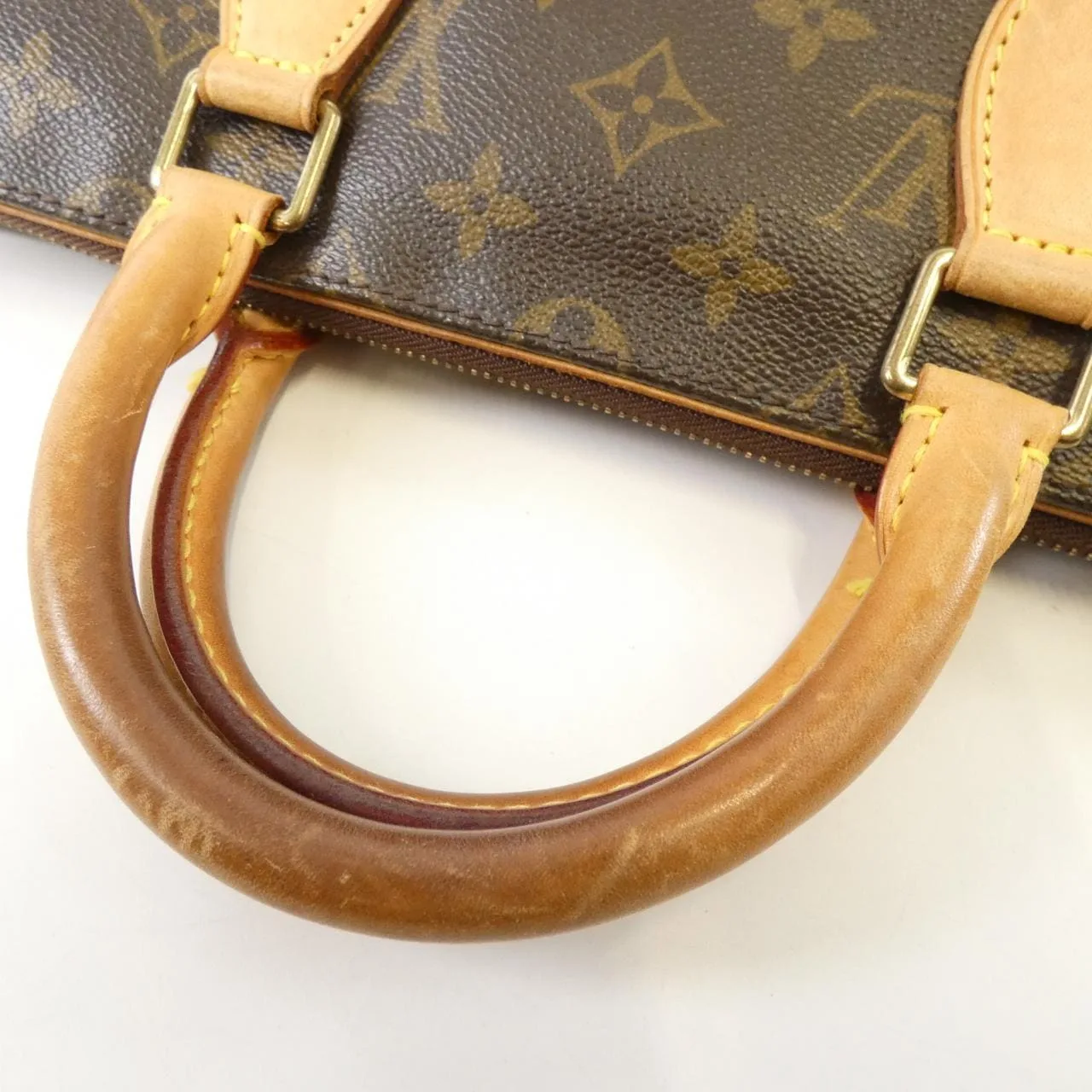 LOUIS VUITTON M40009 Handbag Monogram 黑色 Monogram 中古品B - 縮圖 6