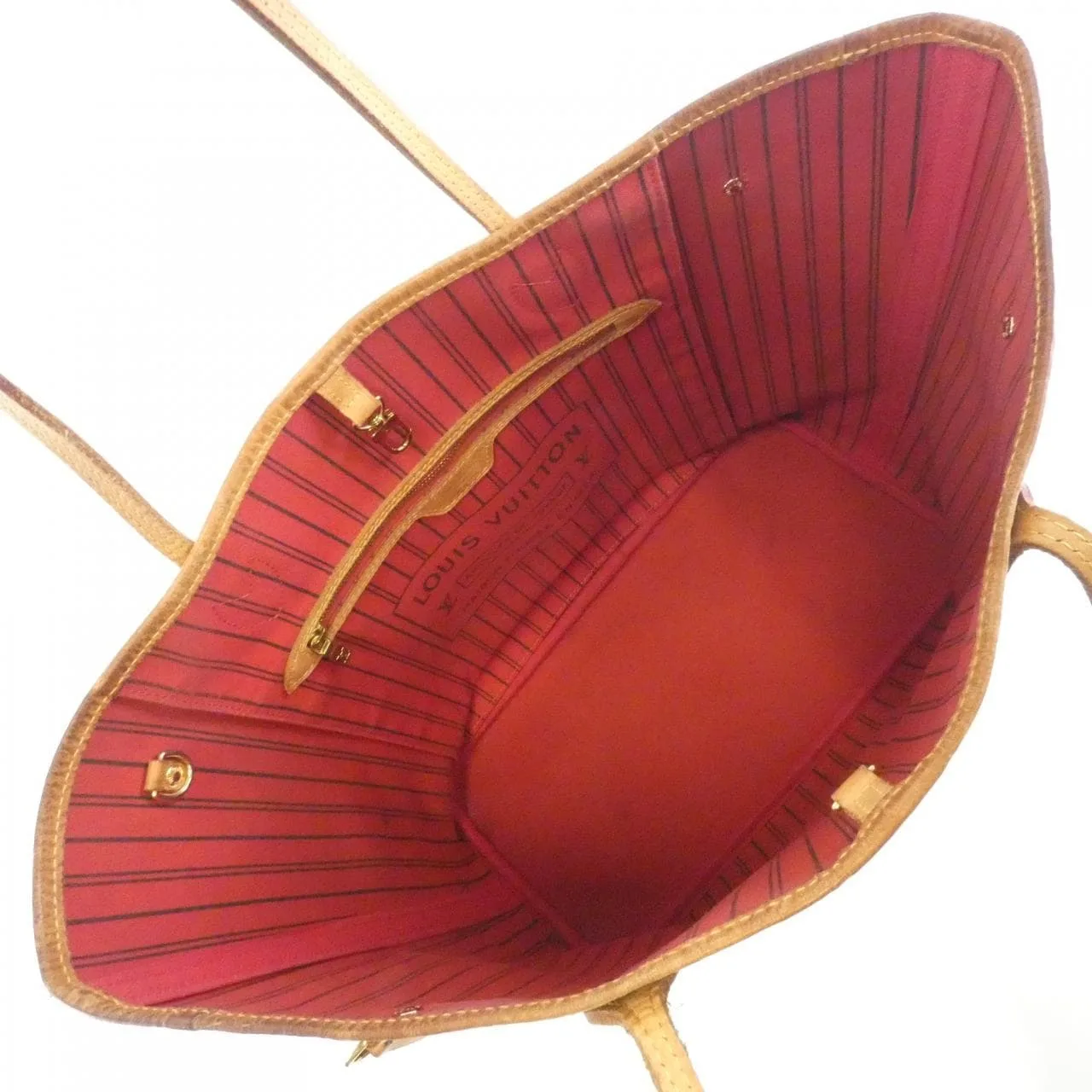 LOUIS VUITTON Neverfull M41177 Tote Monogram 黑色 Monogram 中古品B - 縮圖 7