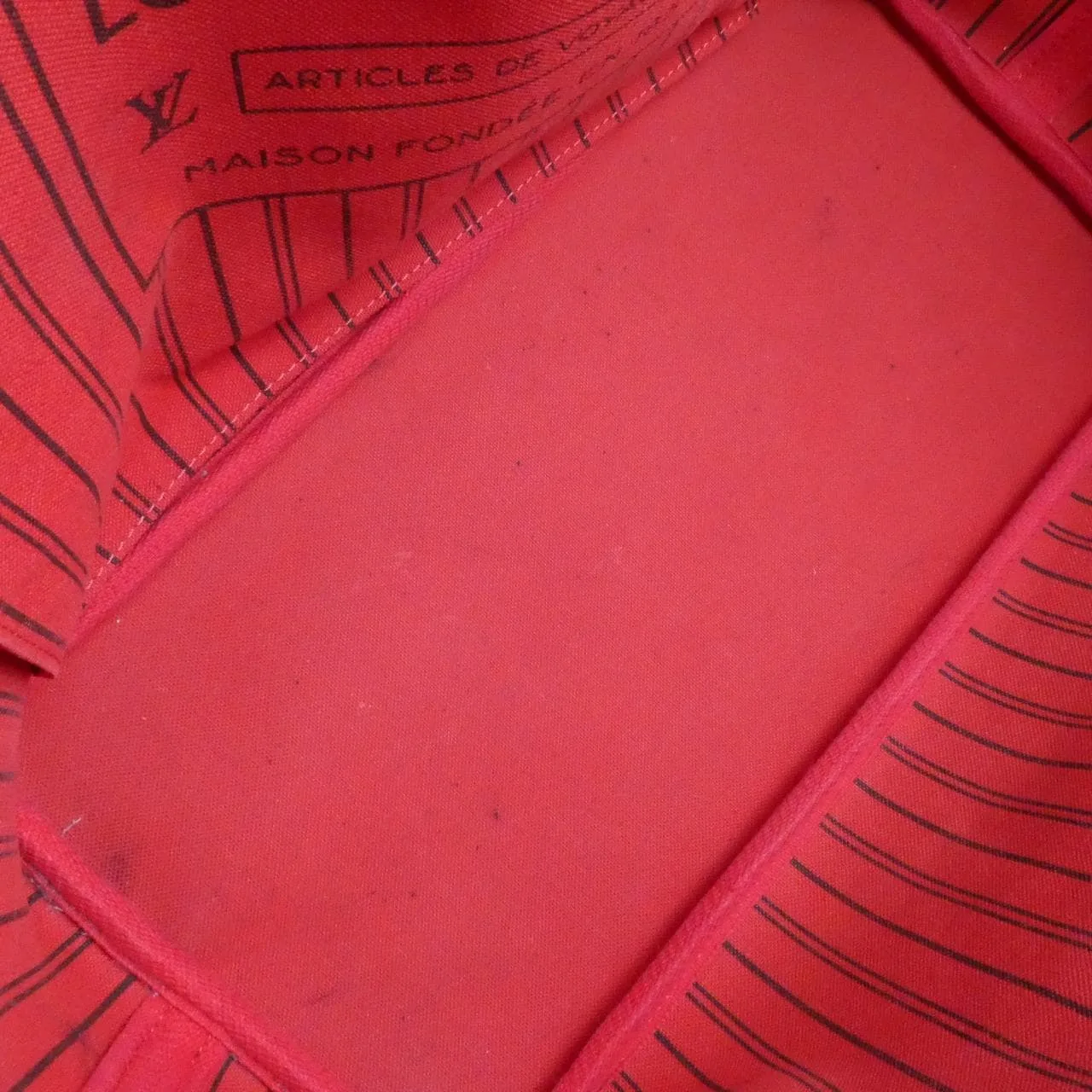 LOUIS VUITTON Neverfull M41177 Tote Monogram 黑色 Monogram 中古品B - 縮圖 10