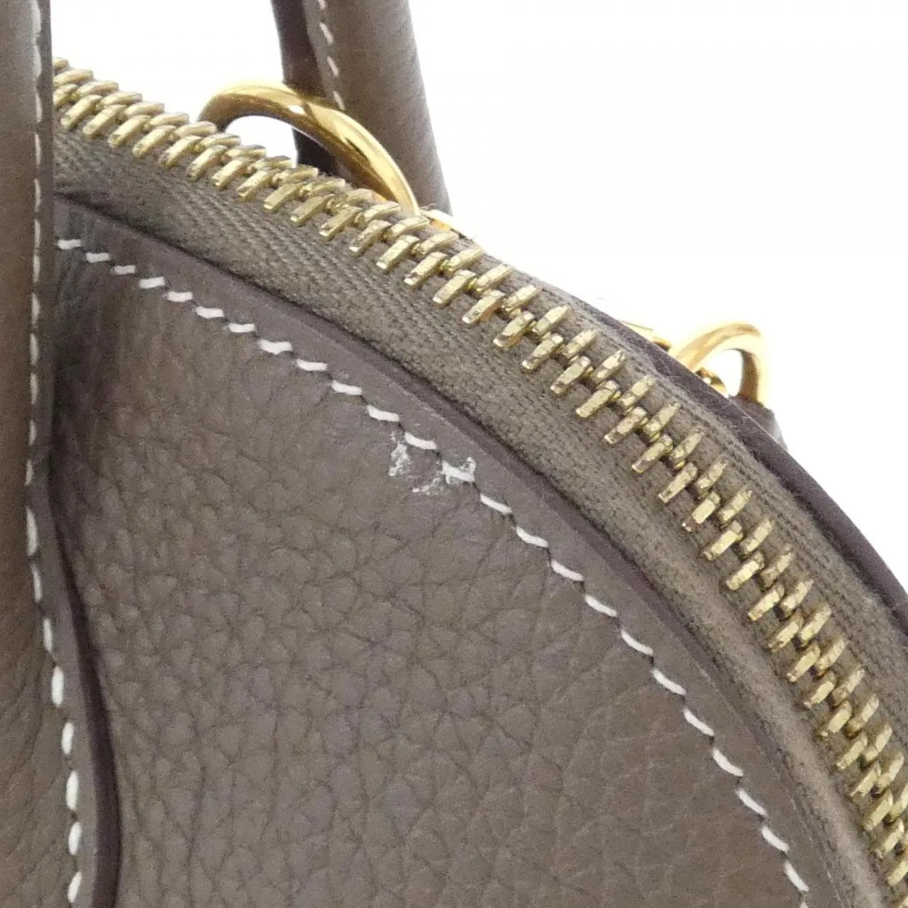 HERMES Bolide 073419CC Handbag Clemence Etoupe Clemence Leather Rank A - Thumbnail 7