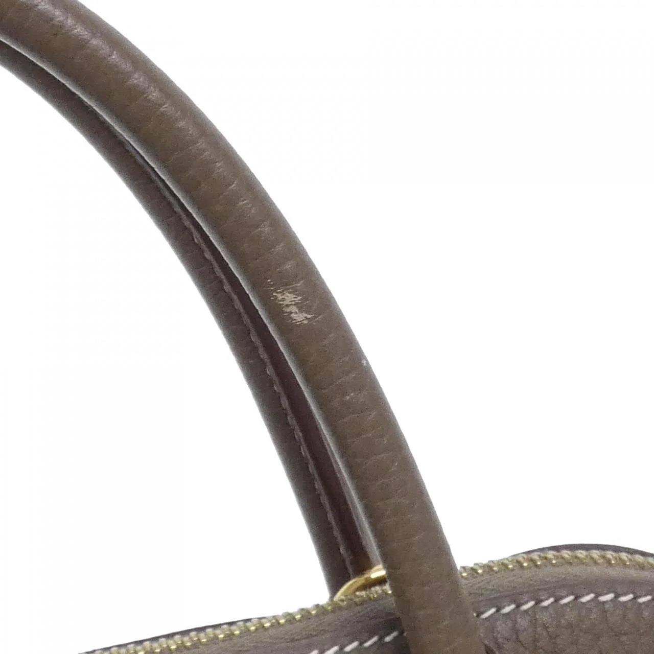 HERMES Bolide 073419CC Handbag Clemence Etoupe Clemence Leather Rank A - Thumbnail 8