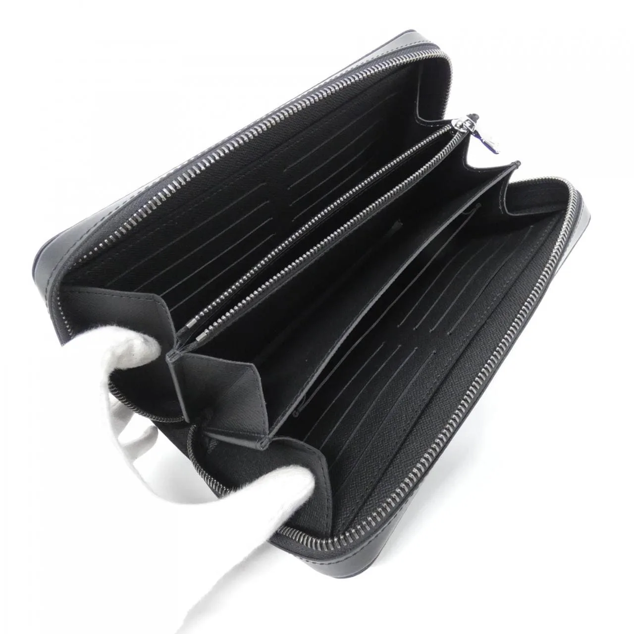 LOUIS VUITTON Eclipse M61698 Wallet Monogram 黑色 Monogram 中古品A - 縮圖 5