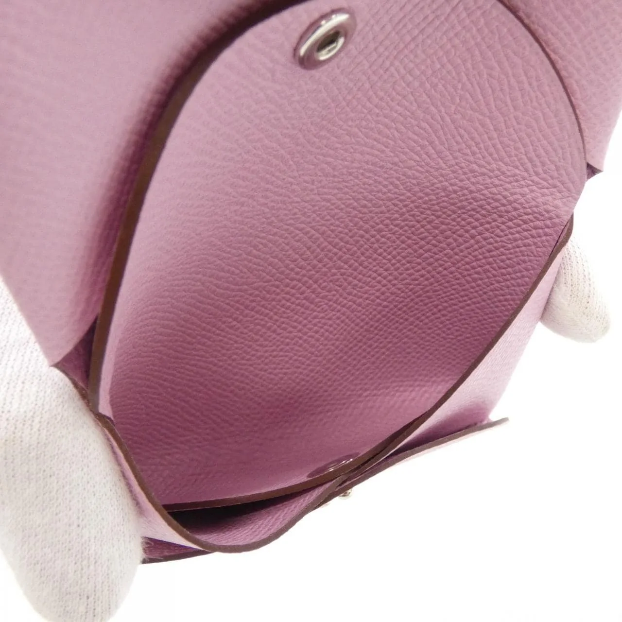 HERMES 083035CK Coin Case Epsom Black Epsom Leather Rank A - Thumbnail 4