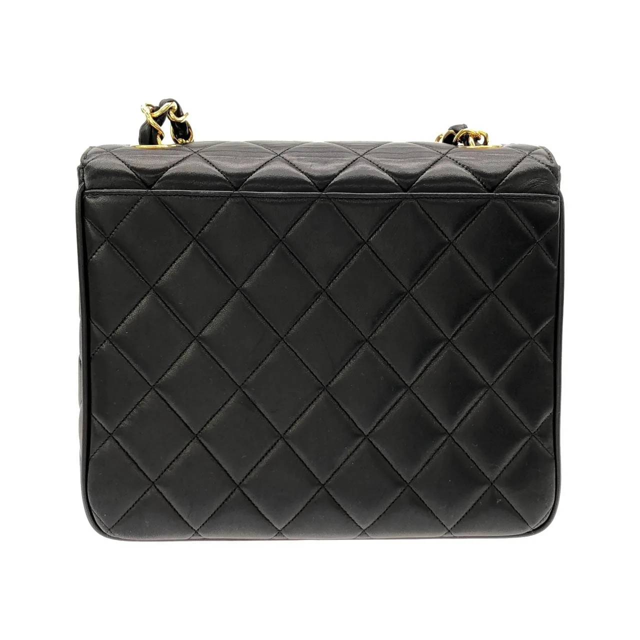 CHANEL Shoulder Lambskin Black Lambskin Rank A - Thumbnail 2