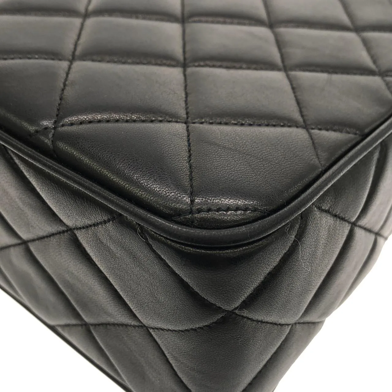 CHANEL Shoulder Lambskin Black Lambskin Rank A - Thumbnail 3