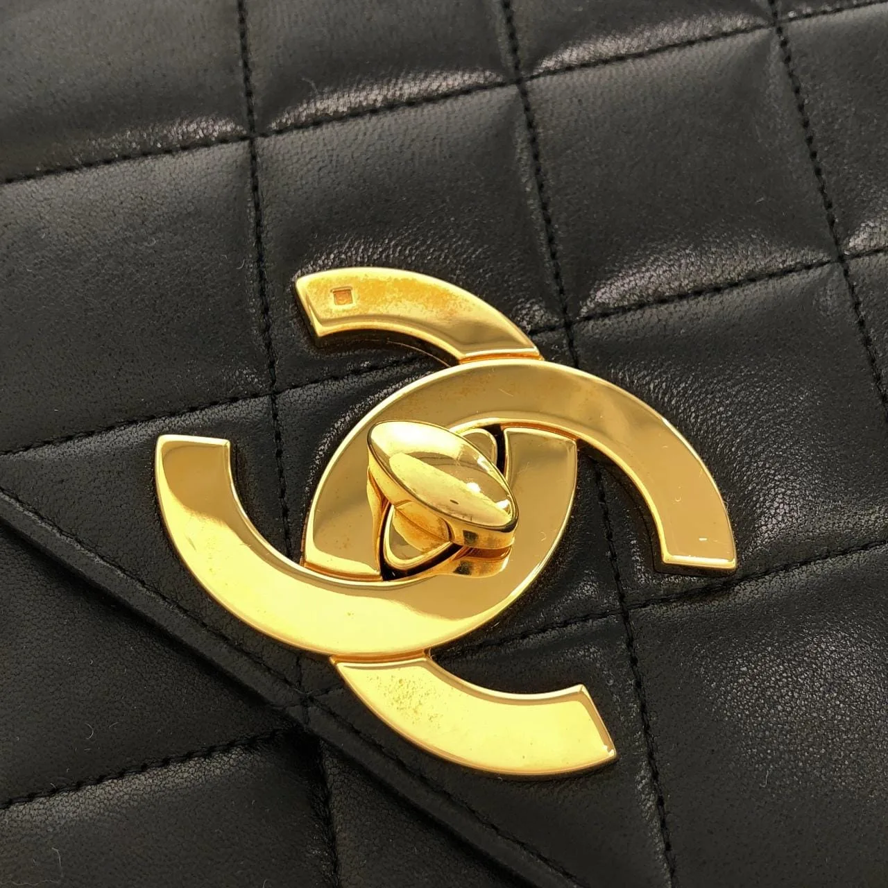 CHANEL Shoulder Lambskin Black Lambskin Rank A - Thumbnail 6