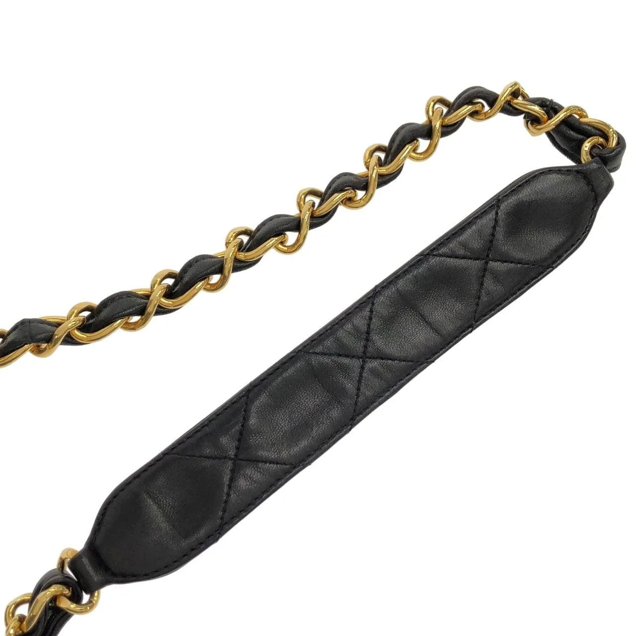 CHANEL Shoulder Lambskin Black Lambskin Rank A - Thumbnail 7