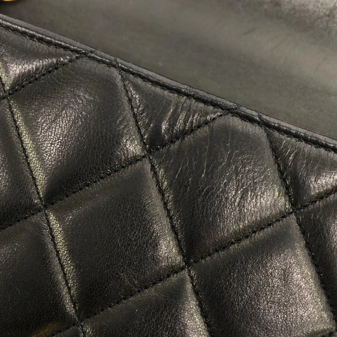 CHANEL Shoulder Lambskin Black Lambskin Rank A - Thumbnail 10