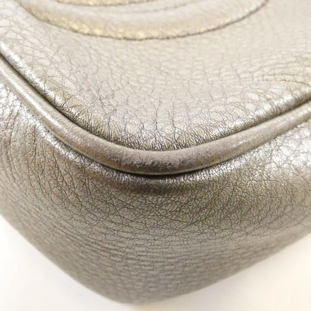 GUCCI Soho 308364 AH90G 肩背包 皮革 黑色 皮革 中古品B - 縮圖 3