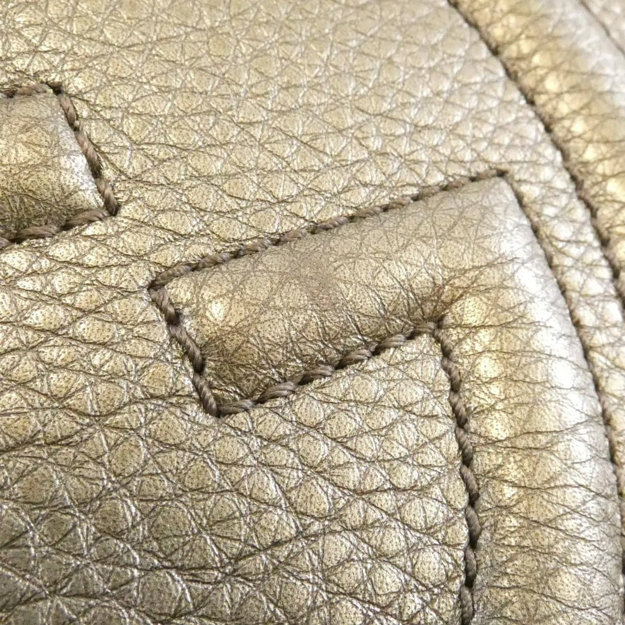 GUCCI Soho 308364 AH90G 肩背包 皮革 黑色 皮革 中古品B - 縮圖 4