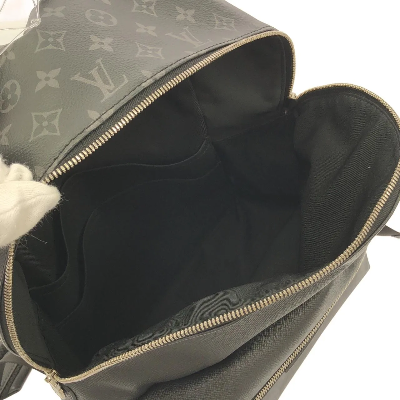 LOUIS VUITTON Discovery M30230 Backpack Canvas 黑色 帆布 中古品A - 縮圖 8