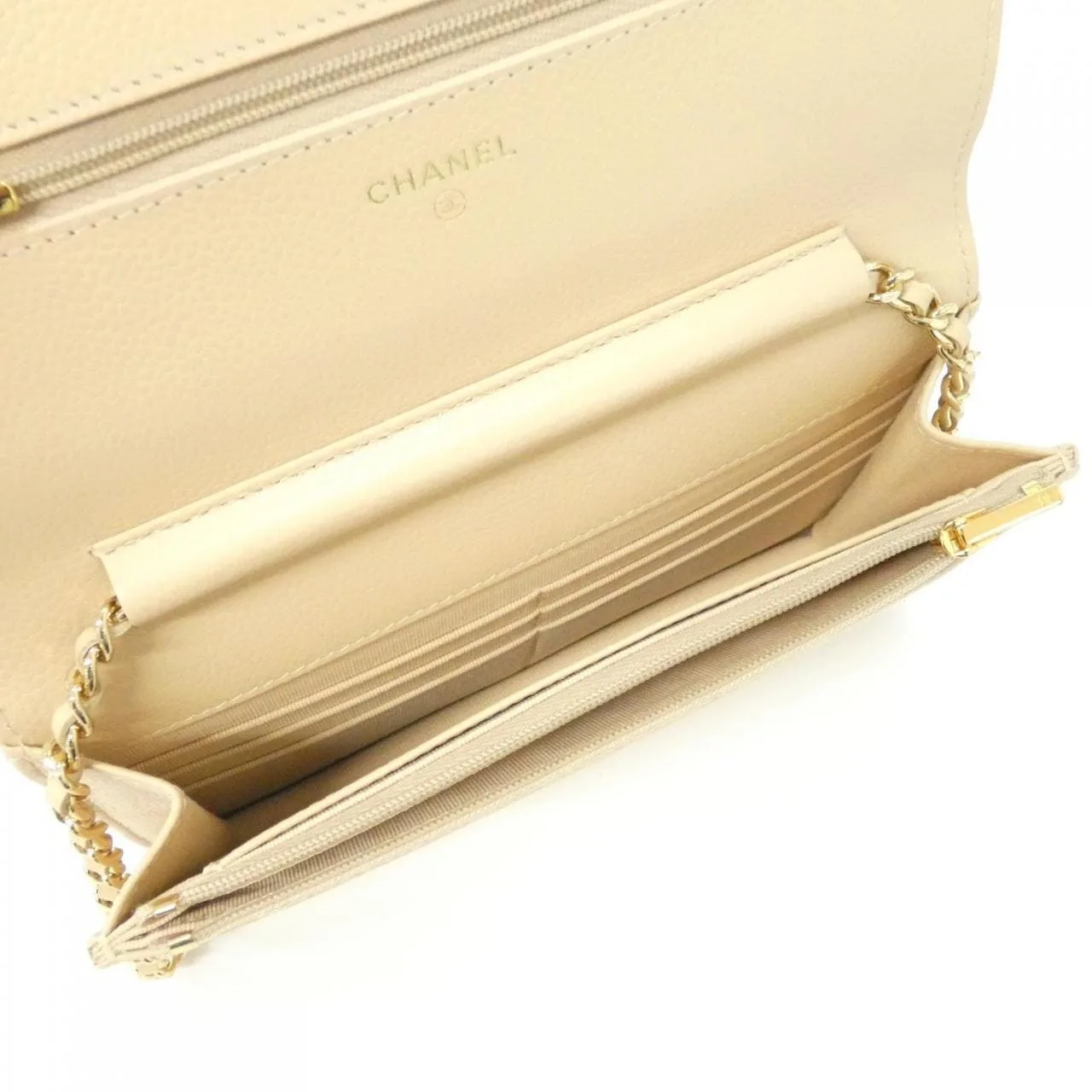 CHANEL Timeless Classic AP0250 Wallet Grained Calfskin Beige Grained Calfskin Rank A - Thumbnail 7
