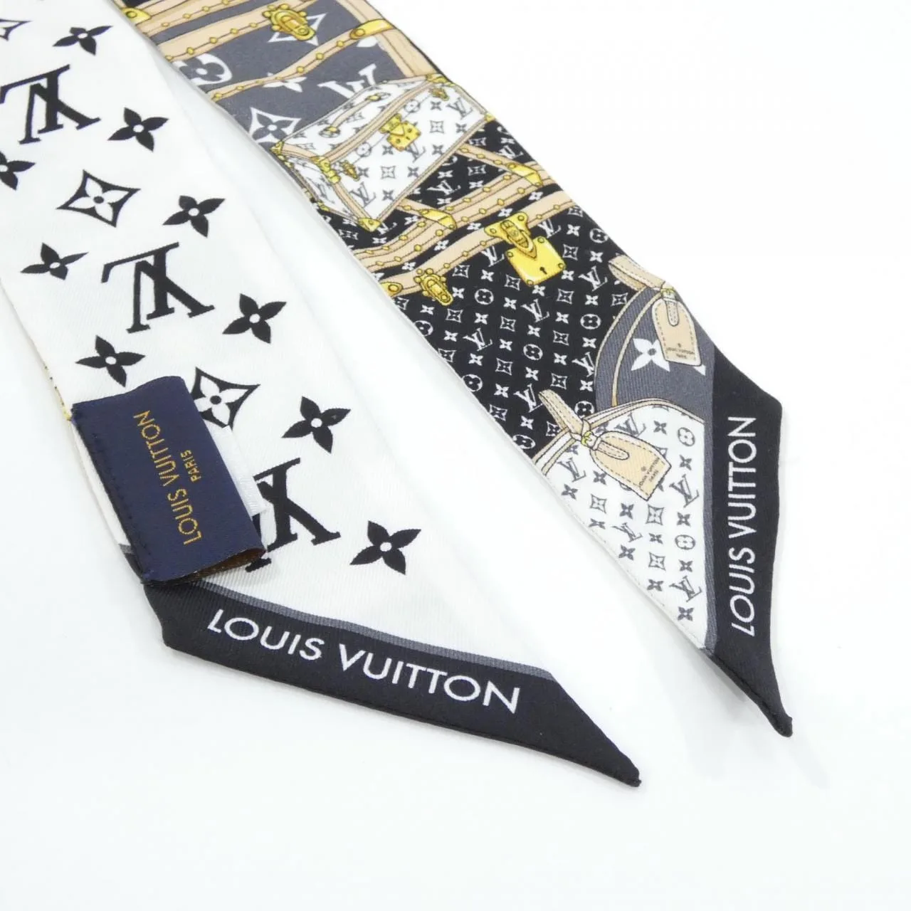 LOUIS VUITTON M76442 Scarf Black Rank A - Thumbnail 2