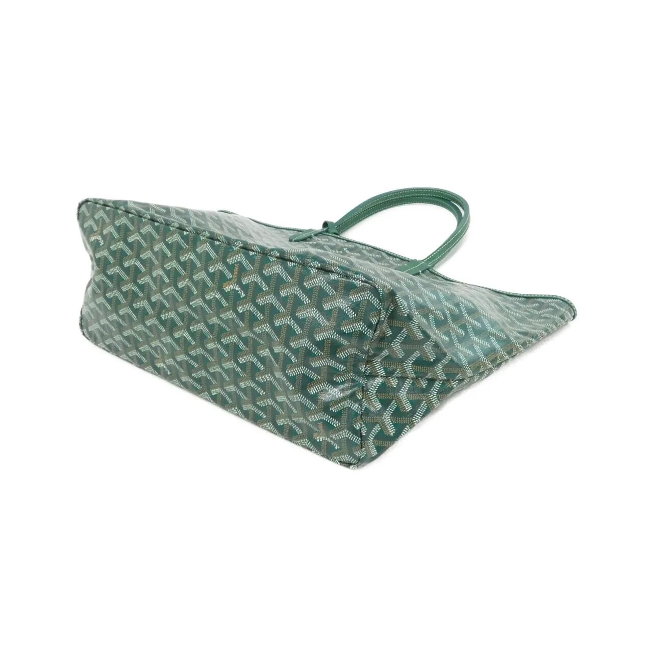 GOYARD Saint Louis AMA LOUIS PM Tote Canvas 綠色 帆布 中古品A - 縮圖 2