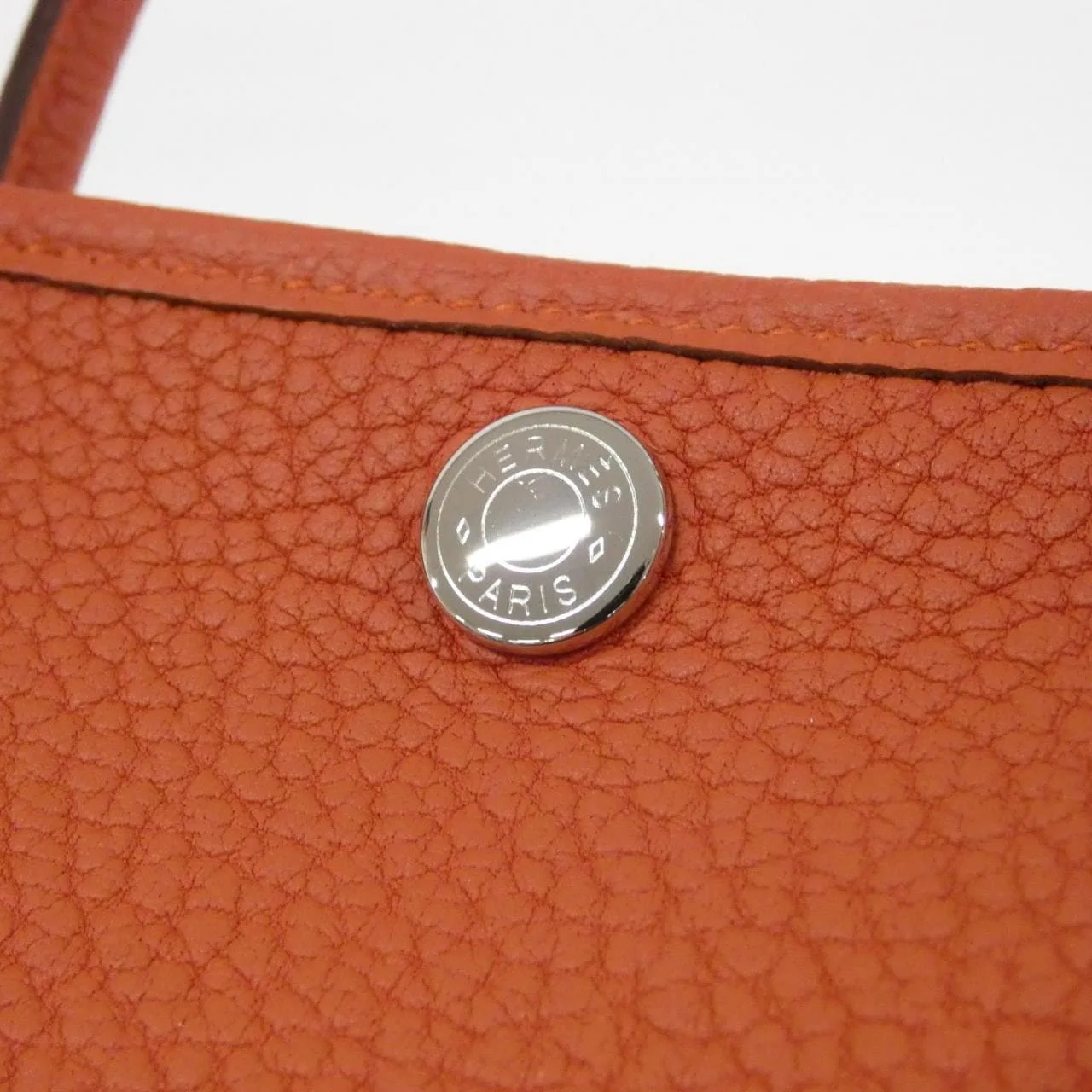 HERMES Garden Party 051568CK Tote Rouge 中古品A - 縮圖 4