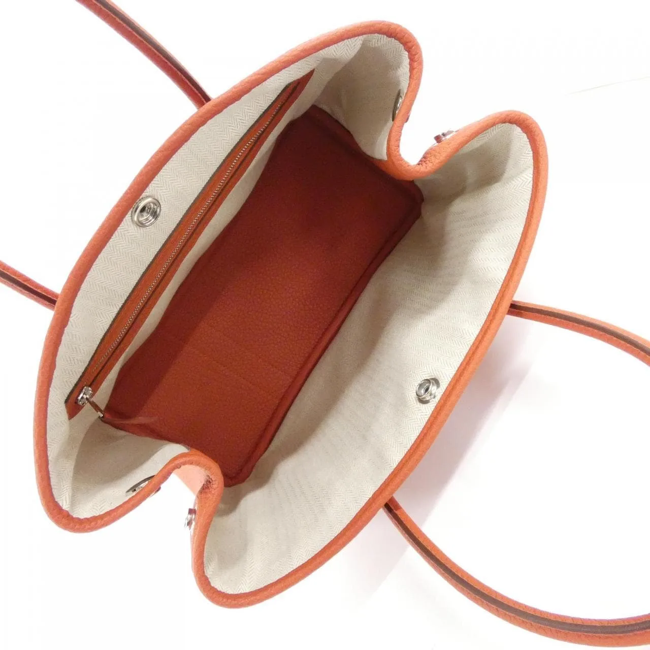 HERMES Garden Party 051568CK Tote Rouge 中古品A - 縮圖 6