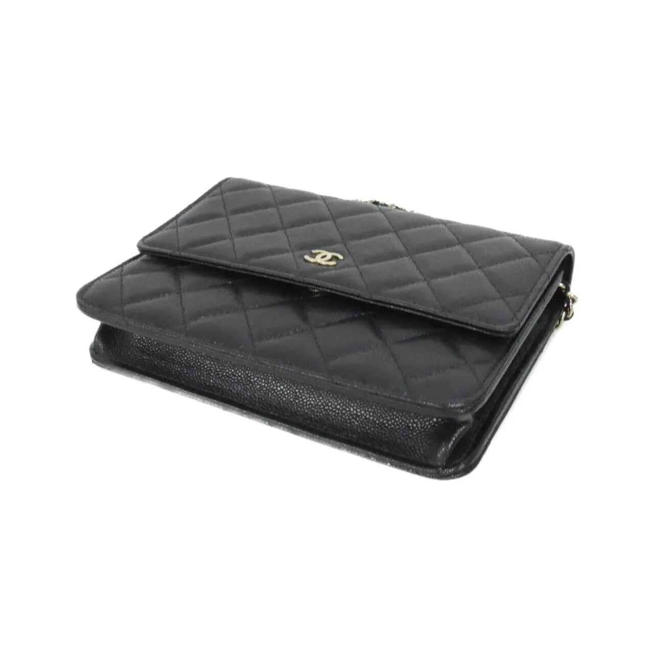 CHANEL Timeless Classic AP3745 Wallet Grained Calfskin 黑色 荔枝紋牛皮 中古品A - 縮圖 3