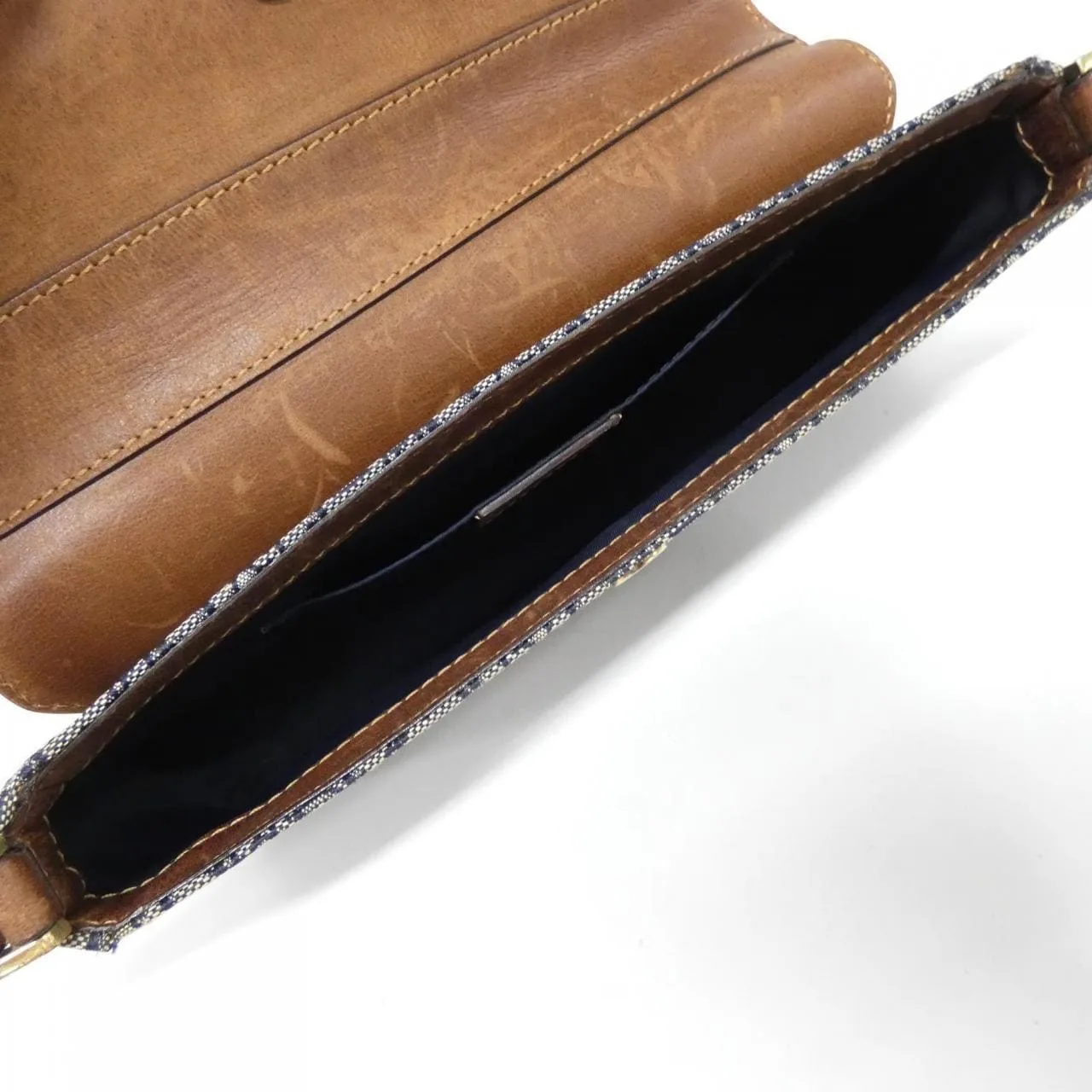 DIOR 肩背包 帆布 棕色 帆布 中古品B - 縮圖 6