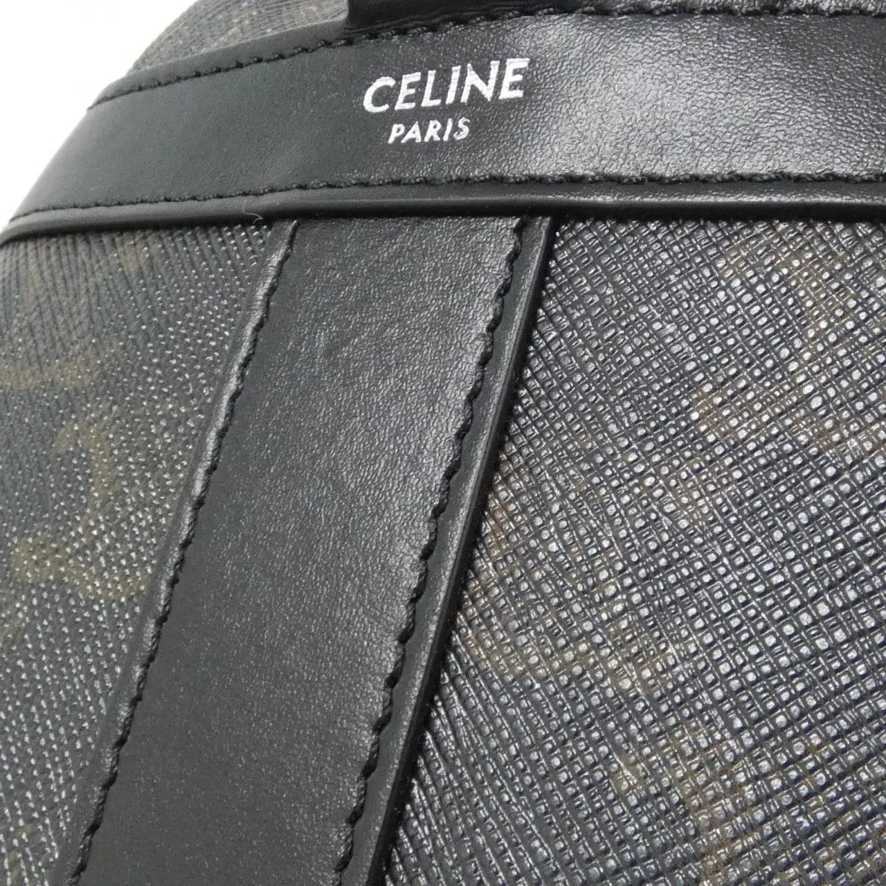 CELINE Cabas 116382EVJ Shoulder Canvas Black Canvas Rank A - Thumbnail 4